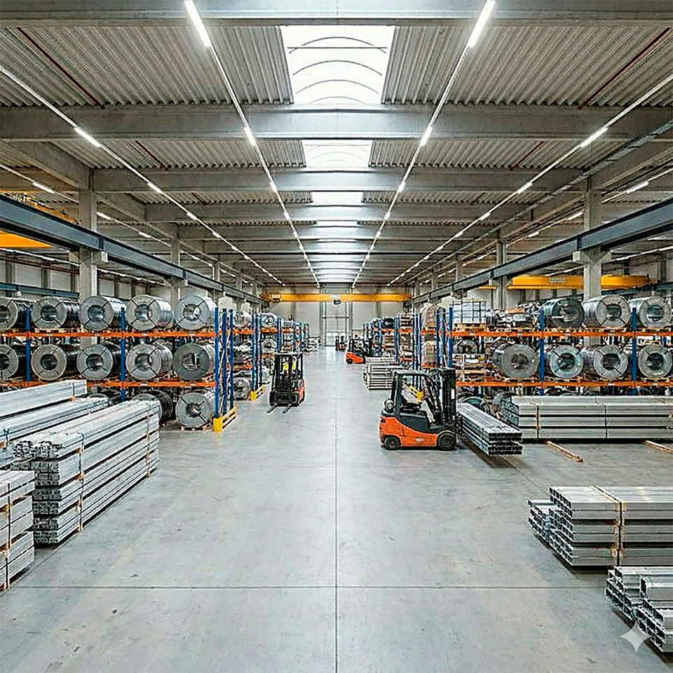 Heavy industrial steel and aluminum materials